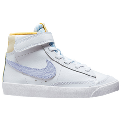 Boys' Preschool - Nike Blazer Mid '77 ESTR - White/Oxygen Purple/Coconut Milk