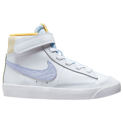 

Boys Preschool Nike Nike Blazer Mid '77 ESTR - Boys' Preschool Basketball Shoe White/Oxygen Purple/Coconut Milk Size 11.0