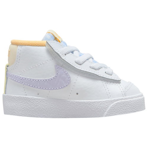 Shop Nike Boys   Blazer Mid '77 Estr In Oxygen Purple/coconut Milk/white