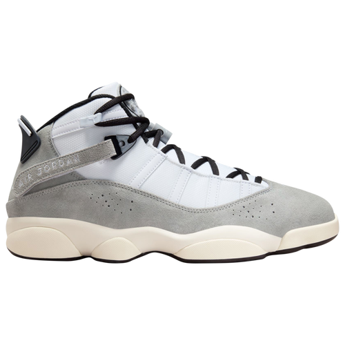 

Jordan Mens Jordan 6 Rings - Mens Basketball Shoes Lt Smoke Gray/White/Black Sail Size 10.5