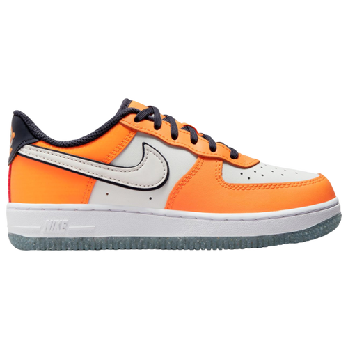 Nike Kids' Boys  Air Force 1 Low Se Littles In Summit White/viviid Orange/university Blue