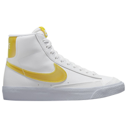 Boys' Grade School - Nike Blazer Mid NN KWE - White/Vivid Orange/Citron Tint