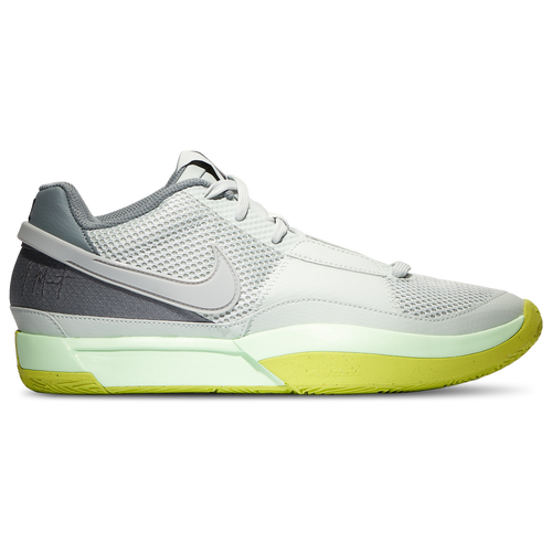 

Nike Mens Nike JA 1 - Mens Basketball Shoes Silver/Green/Grey Size 08.5