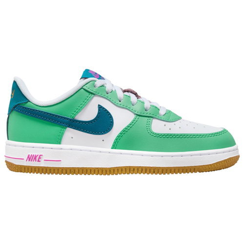 Nike Kids' Boys  Air Force 1 Lv8 Ap In White/green Abyss/spring Green