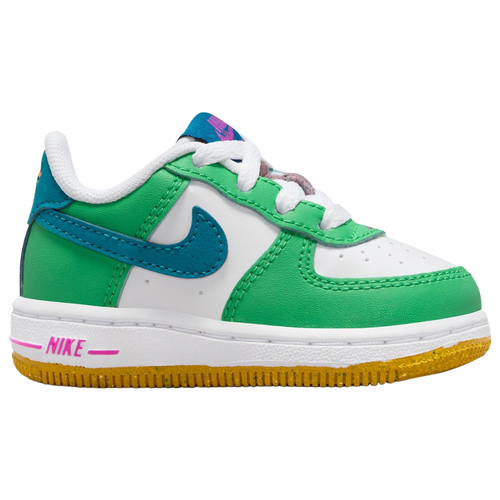 Nike Kids' Boys  Air Force 1 Lv8 Ap In White/green Abyss/spring Green