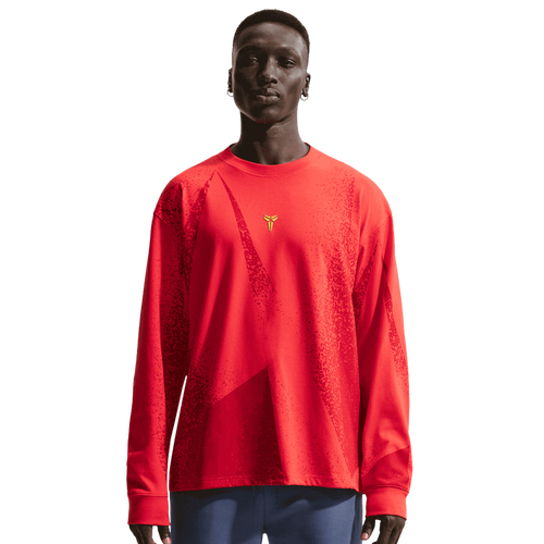 Nike Mens  Kobe Dri-fit M90 Long Sleeve T-shirt In Red