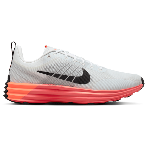 Shop Nike Men's   Lunar Roam In White Crimson/lava