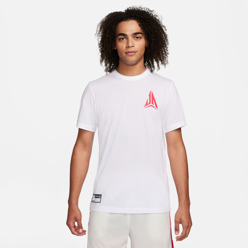 

Nike Mens Nike Ja Morant T-Shirt - Mens White/White Size L
