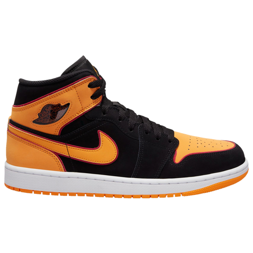 

Jordan Mens Jordan AJ 1 MID SE V2 - Mens Basketball Shoes Orange/Black/Red Size 10.5
