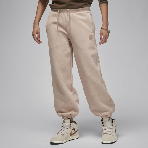 Shop Jordan Womens  Flight Fleece Pants In Legend Medium Brown/heather