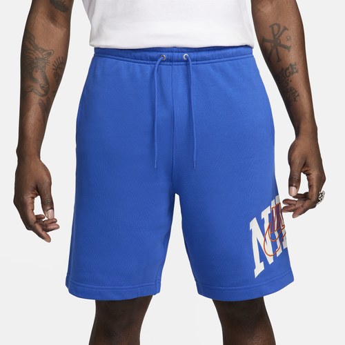 

Nike Mens Nike Club FT Shorts - Mens Safety Orange/Game Royal Size S