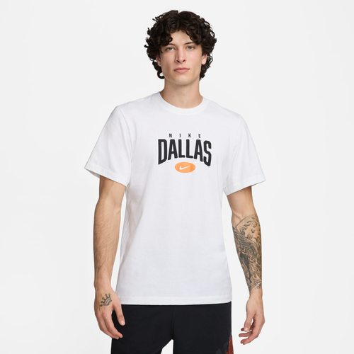 

Nike Mens Nike NSW Short Sleeve City T-Shirt Dallas - Mens White Size S