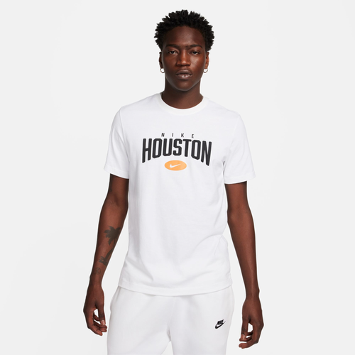 

Nike Mens Nike NSW Short Sleeve City T-Shirt-Houston - Mens White/Black Size XXL