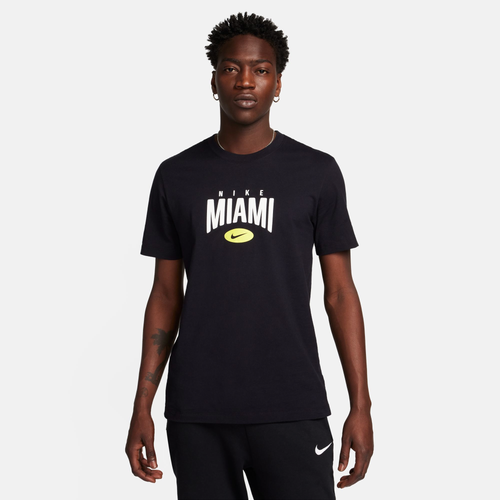 

Nike Mens Nike NSW Short Sleeve City T-Shirt Miami - Mens Black Size S
