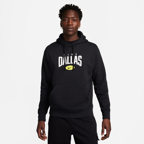 

Nike Mens Nike NSW Club City Hoodie - Mens Black/White Size M