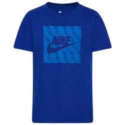 Boys' Grade School - Nike Monogram T-Shirt - Blue/Blue