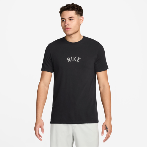 

Nike Mens Nike Dri-FIT Swoosh 2 T-Shirt - Mens Black/White Size S