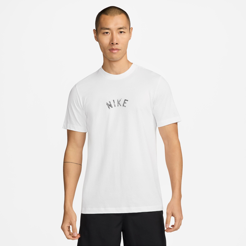 

Nike Mens Nike Dri-FIT Swoosh 2 T-Shirt - Mens White/Black Size L