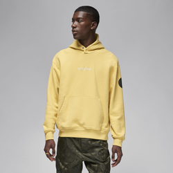 Men's - Jordan PSG Wordmark Fleece Pullover - Saturn Gold/Sail