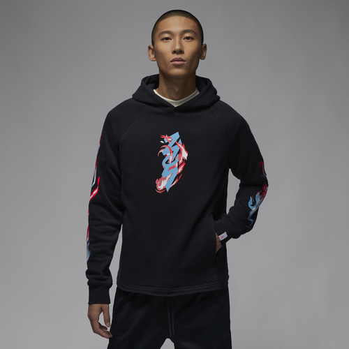

Jordan Mens Jordan Zion GFX Fleece Pullover - Mens Black Size M