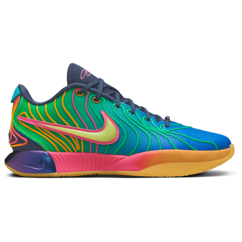 

Nike Mens Nike Lebron XXI - Mens Basketball Shoes Vapor Green/Laser Fuchsia/Photo Blue Size 09.0