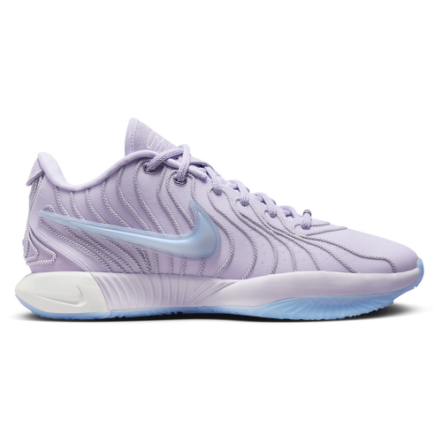 Shop Nike Mens  Lebron Xxi Serene In Lt Armor Blue/barely Grape/lilac Bloom