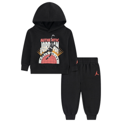 Boys' Infant - Jordan Authentic Fleece Set - Off Noir/Off Noir