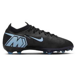 Boys' Grade School - Nike JR ZM Vapor 16 Pro FG - Black/Ice Blue