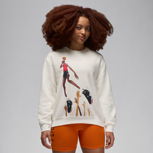 

Jordan Womens Jordan Art Fleece Crew - Womens Sail Size M