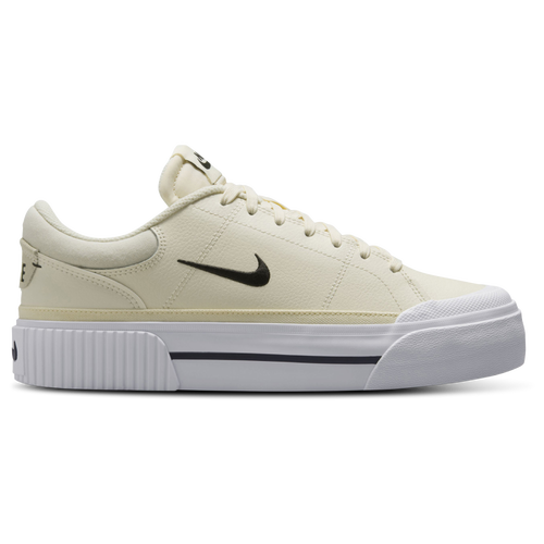 

Nike Womens Nike Court Legacy Lift - Womens Training Shoes Pale Ivory/Black/Muslin Size 5.5