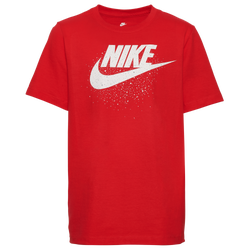 Boys' Grade School - Nike Speckle Swoosh T-Shirt - Red/Red