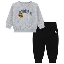 Boys' Infant - Jordan Dynasty Fleece Crew Set - Grey/Black