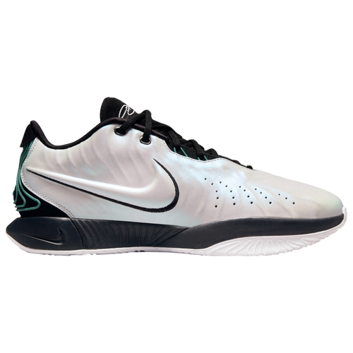 

Nike Mens Nike Lebron XXI - Mens Basketball Shoes White/Black/Grey Size 8.0
