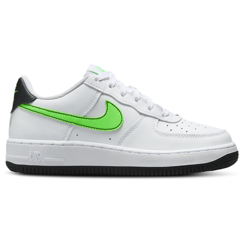 

Nike Boys Nike Air Force 1 Low - Boys' Grade School Basketball Shoes White/Black/Green Strike Size 5.0