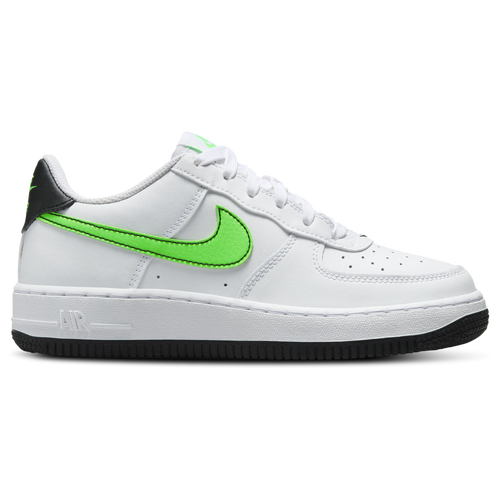 

Nike Boys Nike Air Force 1 Low - Boys' Grade School Basketball Shoes White/Black/Green Strike Size 6.0