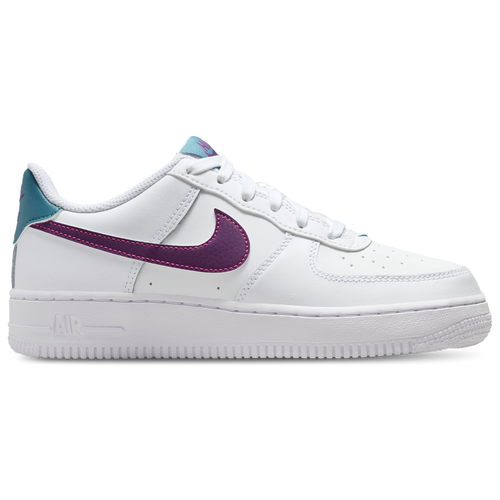 

Nike Boys Nike Air Force 1 Low - Boys' Grade School Basketball Shoes White/Aquamarine/Hyper Pink Size 05.5