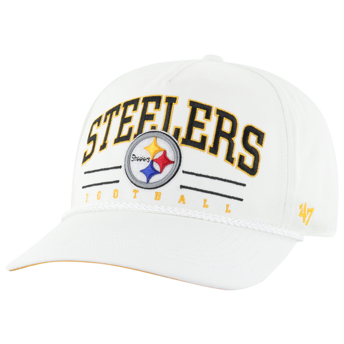 MENS - 47 Brand Steelers Roscoe Hitch RF Cap - White