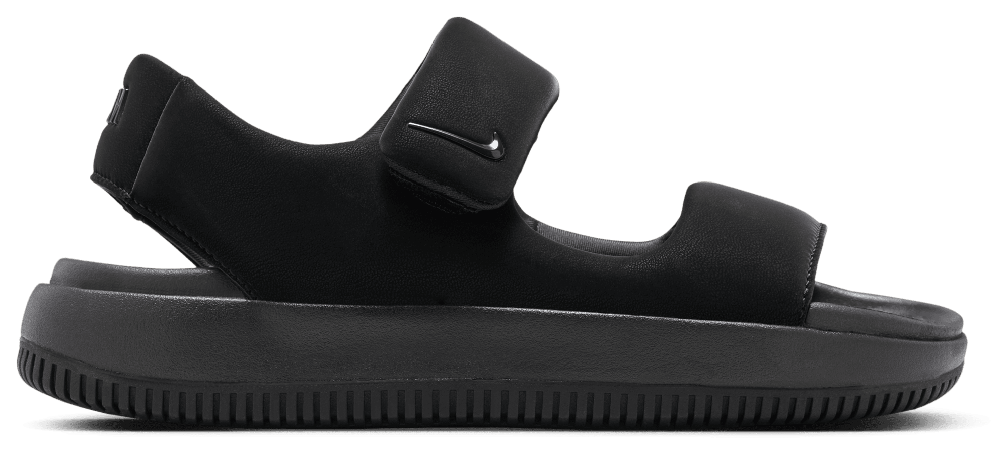 W Nike Calm Sandal ブラック 8 (US) Nike Wmns Calm Sandal SE Black Metallic Silver Women Casual