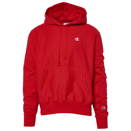 

Champion Mens Champion Reverse Weave Left Chest C Pullover Hoodie - Mens Team Red Scarlet/Red Size XXL