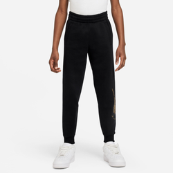 Boys' Grade School - Nike NSW Club SHNE Fleece Joggers - Metallic Gold/Black