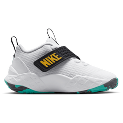 Boys' Preschool - Nike Hustle D 12 - White/Topaz Gold/Black