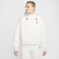 Nike NSW Tech Fleece OS Hoodie - Nike Light Grey/Heather Black