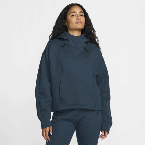 

Nike Womens Nike NSW Tech Fleece OS Hoodie - Womens Armory Navy/Black Size S