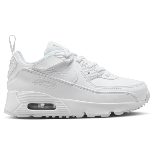 Shop Nike Boys Preschool   Air Max 90 Easyon In White/white/metallic Silver