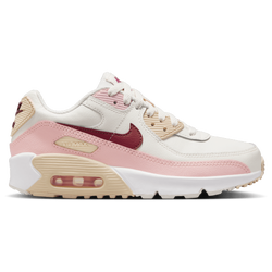 Boys' Grade School - Nike Air Max 90 - Phantom/Dark Team Red/Echo Pink