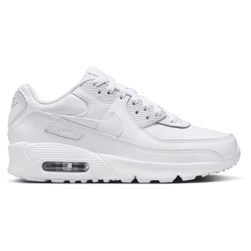 

Boys Nike Nike Air Max 90 - Boys' Grade School Shoe Metallic Silver/White/White Size 07.0