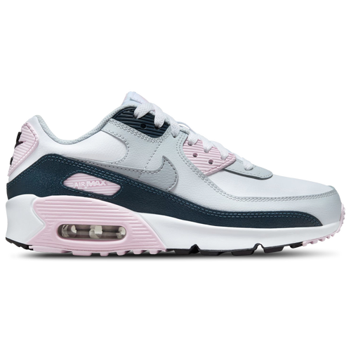 

Nike Girls Nike Air Max 90 - Girls' Grade School Shoes Wolf Grey/White Size 07.0