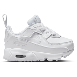 Boys' Toddler - Nike Air Max 90 EasyOn - White/Metallic Silver/White