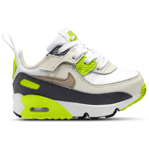 

Nike Boys Nike Air Max 90 EasyOn - Boys' Toddler Basketball Shoes White/Khaki/Cyber Size 2.0