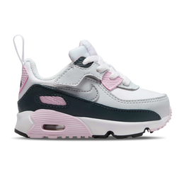 Girls' Toddler - Nike Air Max 90 EasyOn - Wolf Grey/White